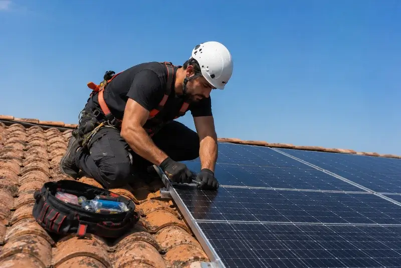 Maintenance et monitoring de panneaux solaires aux Houches