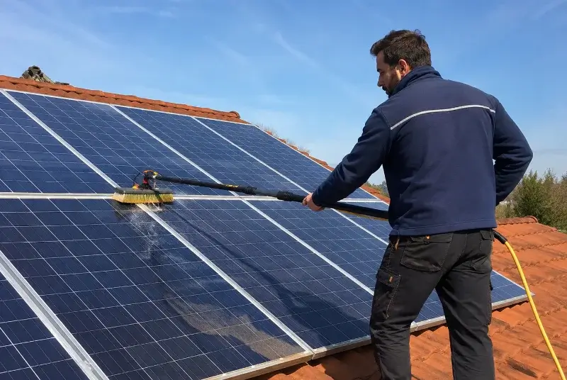 Nettoyage et entretien de panneaux solaires aux Houches